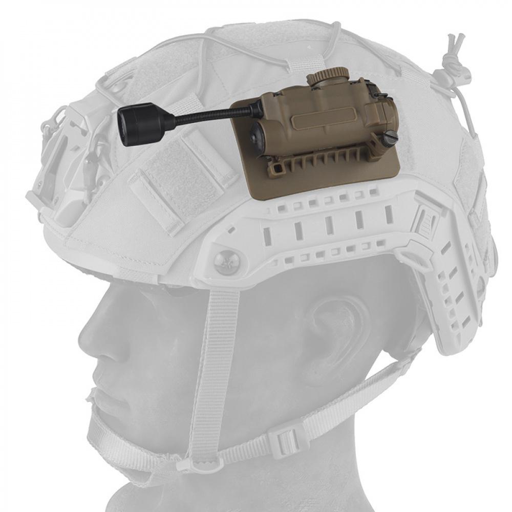 Sidewinder Tactical Helmet Light, Multi-Function Red Green Blue White IR Survival Signal Light, Outdoor Identification Gear