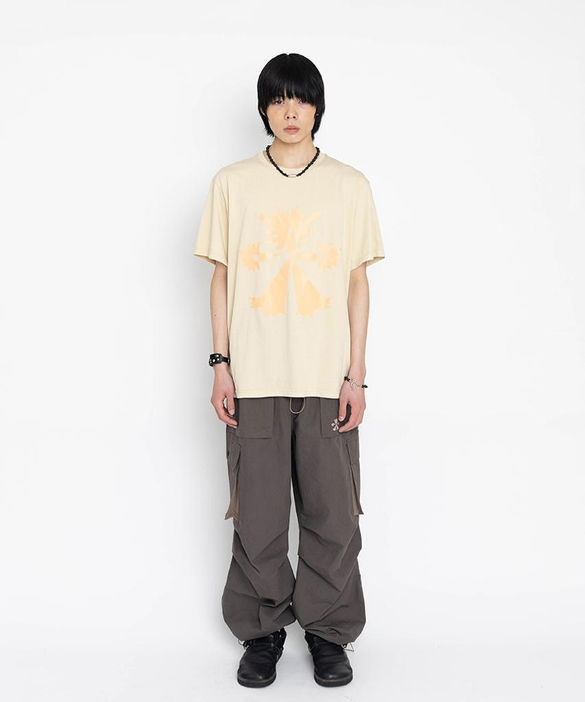 TOWTOW ARCHIVE Root Focus Short Sleeve T-Shirt Ecru