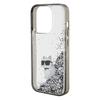 Etui do iPhone 15 Pro Max Karl Lagerfeld Liquid Glitter Transparentne