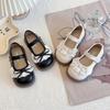 Girls' Bow Leather Shoes Fashionable Princess Shoes Soft-soled Shoes for Children