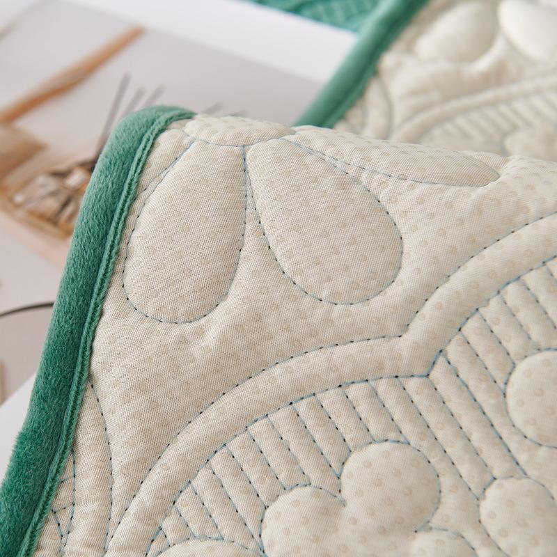 Grey Sofa Cushion Thick High-End Winter Velvet New Straight Row Four-Person Sofa Cover Towel Autumn And Winter