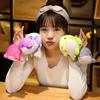 10cm Whale Plush Pendant PP Cotton Filling Cute Cartoon Animal Doll Plush Toy Ornament Colorful Stuffed Sea Animal Plush Doll Keychain Kids Girl Gift
