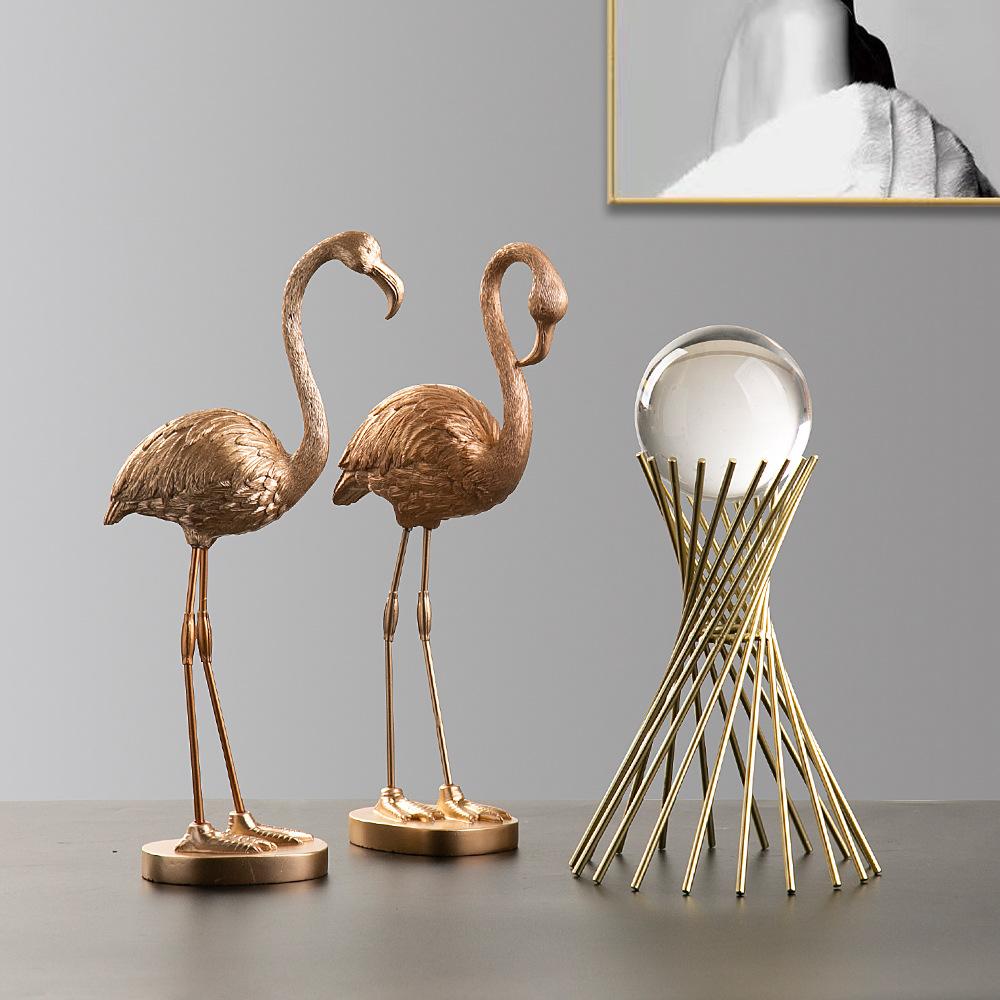Декоративные фигурки фламинго из смолы, коллекционные украшения, подарочные украшения для двора, гостиной, офиса, свадьбы, вечеринки, украшения для дома
