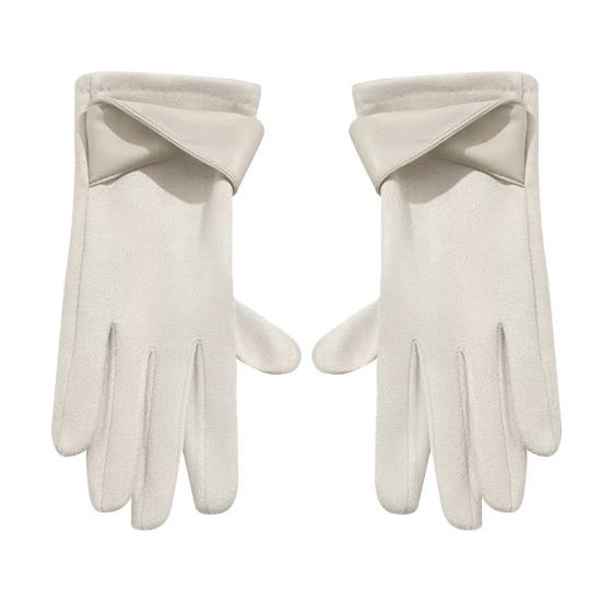 Женские замшевые зимние перчатки с сенсорным экраном, термоперчатки с плюшевой подкладкой, теплые перчатки для путешествий, поездок на работу, вождения, свиданий