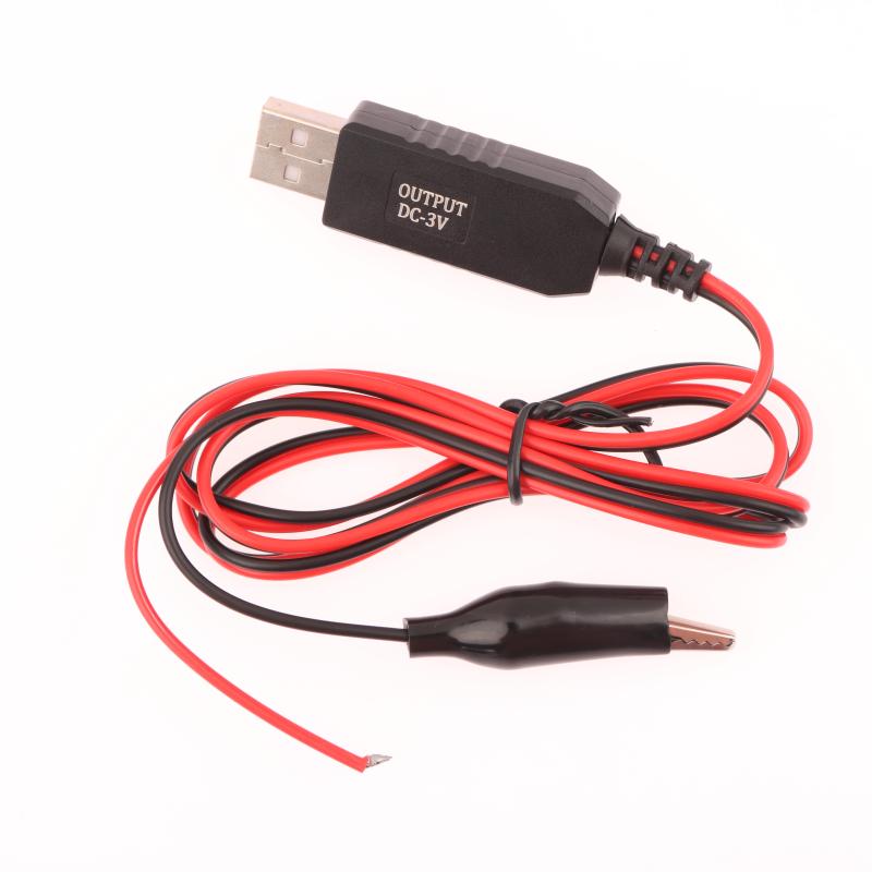 USB 5В на 3В Преобразователь Повышающий Преобразователь Напряжения Кабель Питания Черный Красный Для DIY Мультиметра Микрофона Пульта Игрушек Медицинского Прибора