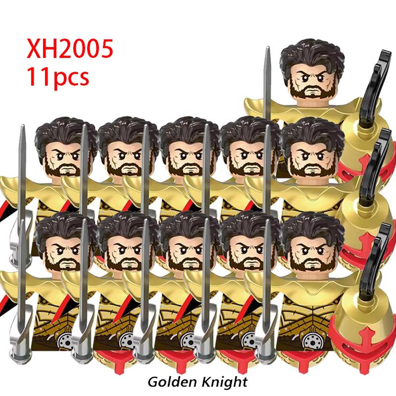 11 шт. Средневековые Древние Тяжелобронированные Рыцари-Тамплиеры Крестоносцы Военные Солдаты Вооружение Модель Строительные блоки Детские игрушки