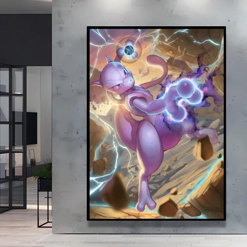 Classic Canvas Hd Prints Poster  Charizard Blastoise Cartoon Character High Quality Home Living Room Mural Decorative