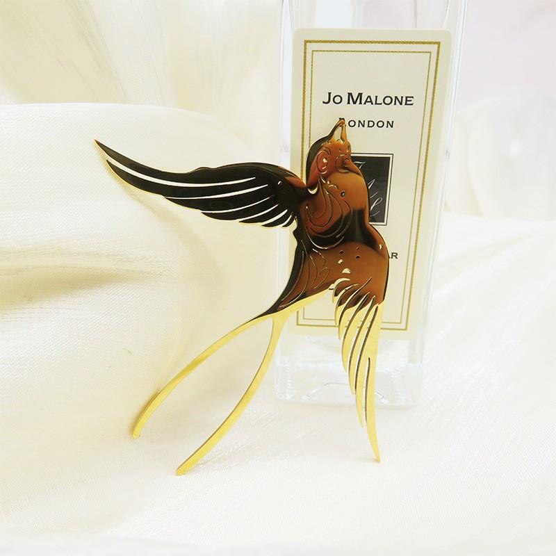 Персонализированная металлическая брошь в виде ласточки Advanced Sense для мужчин и женщин, литературная брошь в виде летящей птицы, универсальная булавка