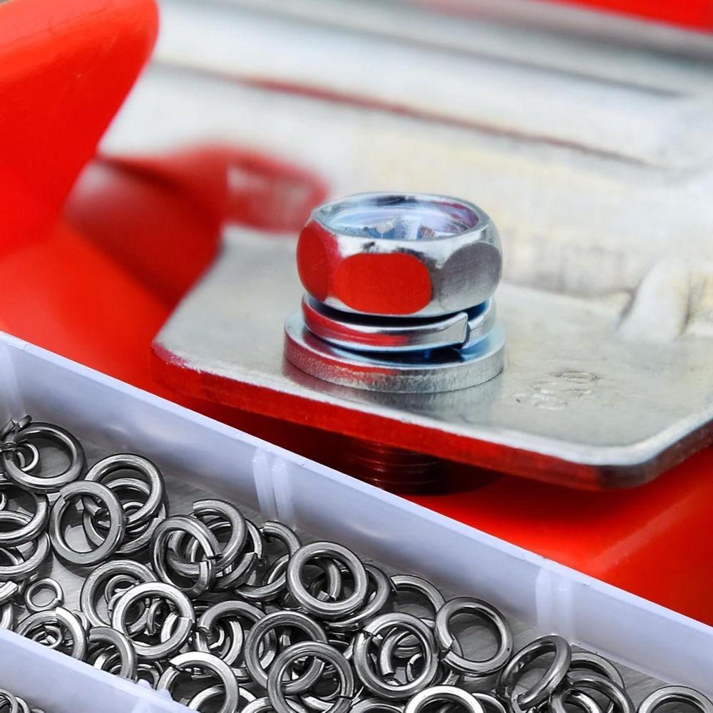 1000PCS 304 Stainless Steel Metric Split Lock Washer Set Gasket Spacer Assortment Set Industrial
