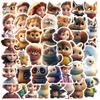 50 Наклеек в стиле Pixar с граффити животных, для гитары, ноутбука, чемодана, сделай сам, водонепроницаемые