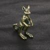 Vintage Brass Kangaroo Figurines Miniatures Tea Pet Crafts Desktop Small Ornaments Animal Home Decors Accessories Children Gifts