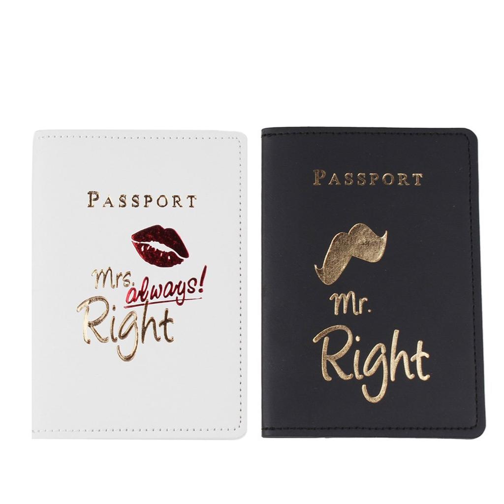Мистер. Миссис. Держатель для паспорта Подарки для девичника Кожаные обложки для паспорта Свадьба Медовый месяц Предметы первой необходимости для путешествий для жениха и невесты