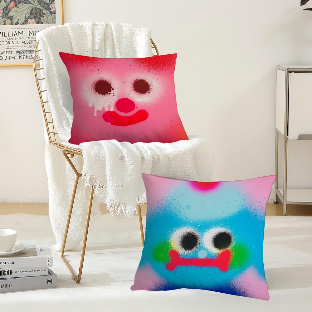 Trendy Graffiti Art JJon BBurgerman Pillow Case Suitable For Bedrooms Living Rooms Cars Home Decoration