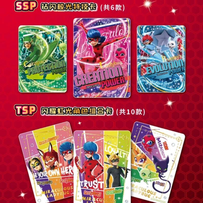 Оригинальные Карточки Аниме Miraculous Ladybug Кот Нуар Герой Звездного Света Коллекционная Карточка Аниме Аксессуары Праздничные Подарки Игрушки