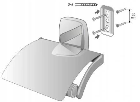 Toilet Paper Holder with Lid Oregon