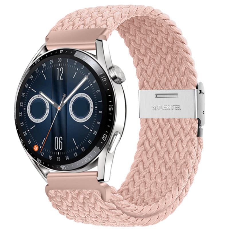 22mm 20mm Nylon Strap For Samsung Galaxy Watch 6 5 4/Gear S3 Magnetic Buckle Metal Adjustment Band For Huawei IWatch 4 GT2/3 Pro