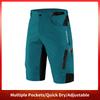 WOSAWE Motorcycle Shorts Men Loose Fit Multi-Pockects MTB Shorts Downhill Mountain Bike Motocross Racing Moto Summer Short Pants