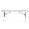 Catering Set Garden Folding Table + 2 Benches 180 Cm Plonos White