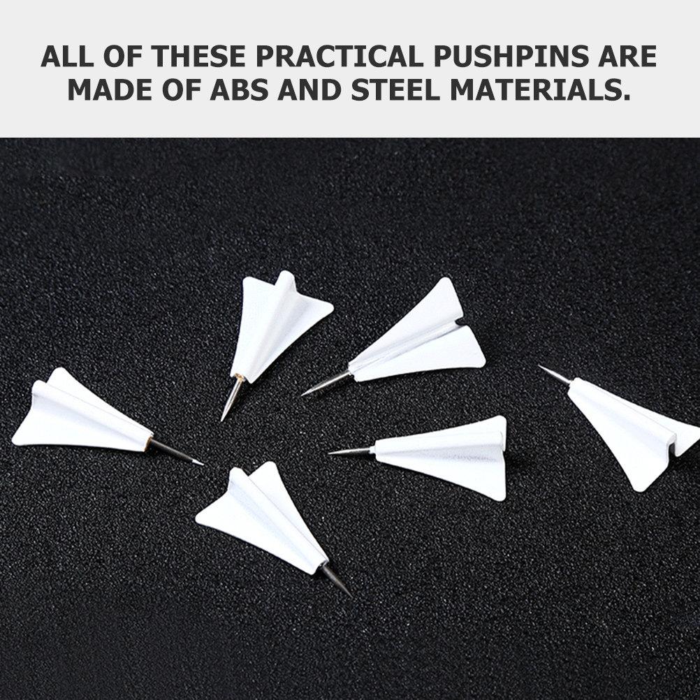 6 шт. Кнопки-гвоздики для карты, Кнопки-гвоздики в виде самолета, Компактные сменные кнопки, Для ежедневного использования, Домашние принадлежности, Для доски объявлений девочек