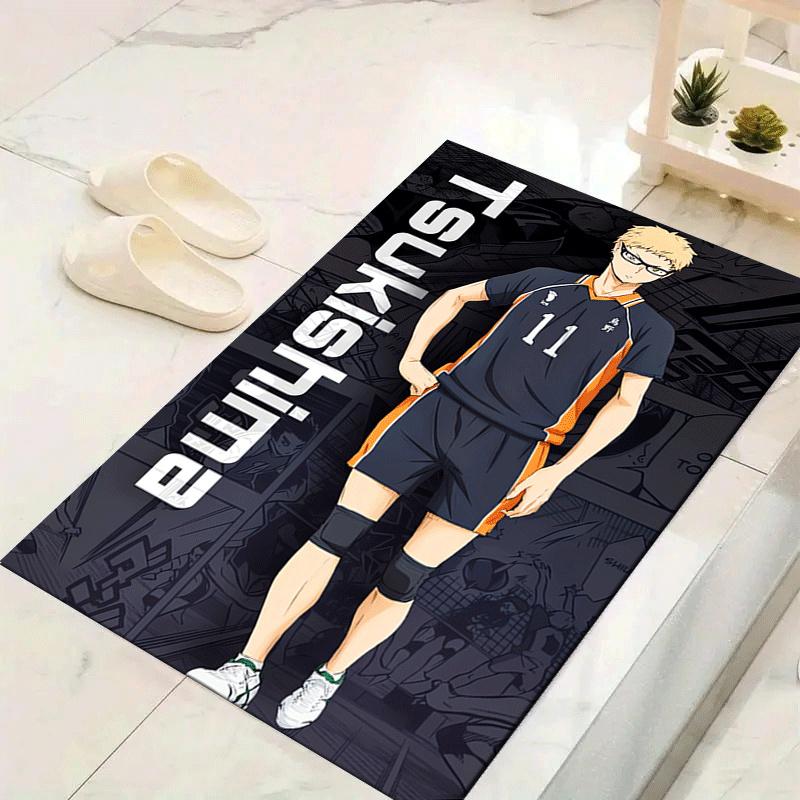 1 шт. Haikyu!! Ковер с рисунком, противоскользящий, не линяющий, устойчивый к пятнам