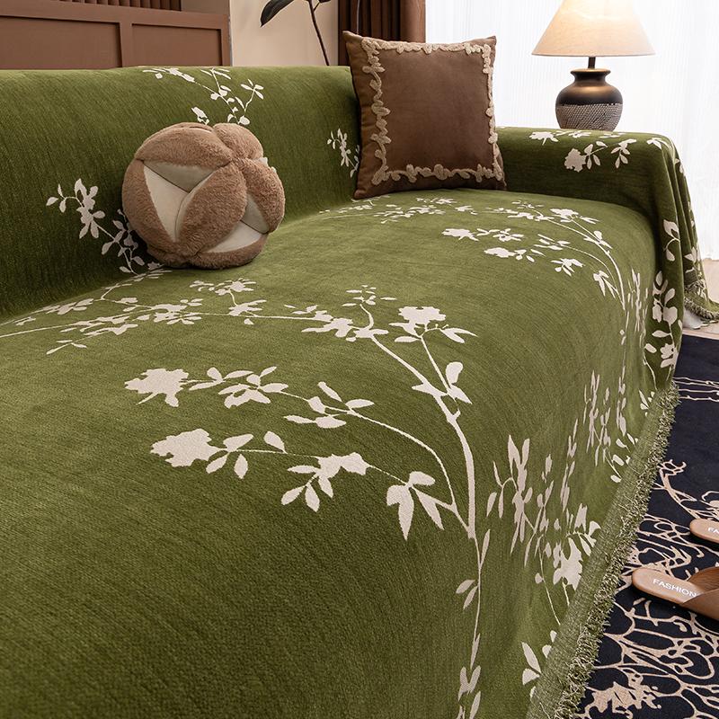 Couch Cover Malus Spectabilis Slipcover Living Room Furniture Protector Sofa Cover Towel For Decorate Sofa Sitting Cushion Blank