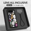 Чехол-шнурок с узором из белых цветов для Google Pixel 10 Pro XL Для Google 9A 9 8 7 Pro 8A 7A Ударопрочный бампер Чехол с ремешком на запястье