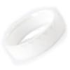 Designer Ring 'Mineralia' White Ceramic