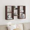 VidaXL Wall Shelf Brown Oak 96x18x60 Cm Engineered Wood 853233