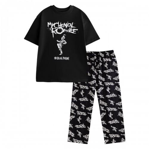 My Chemical Romance Mens Logo Short-Sleeved Long Pyjama Set
