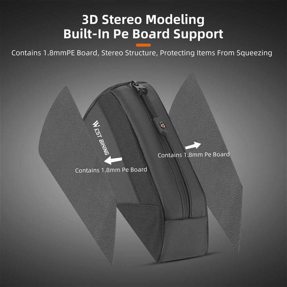 0,5 л Сумка для велосипеда Сумка на переднюю трубу рамы велосипеда Сумка на переднюю раму велосипеда Компактный размер Гладкая молния