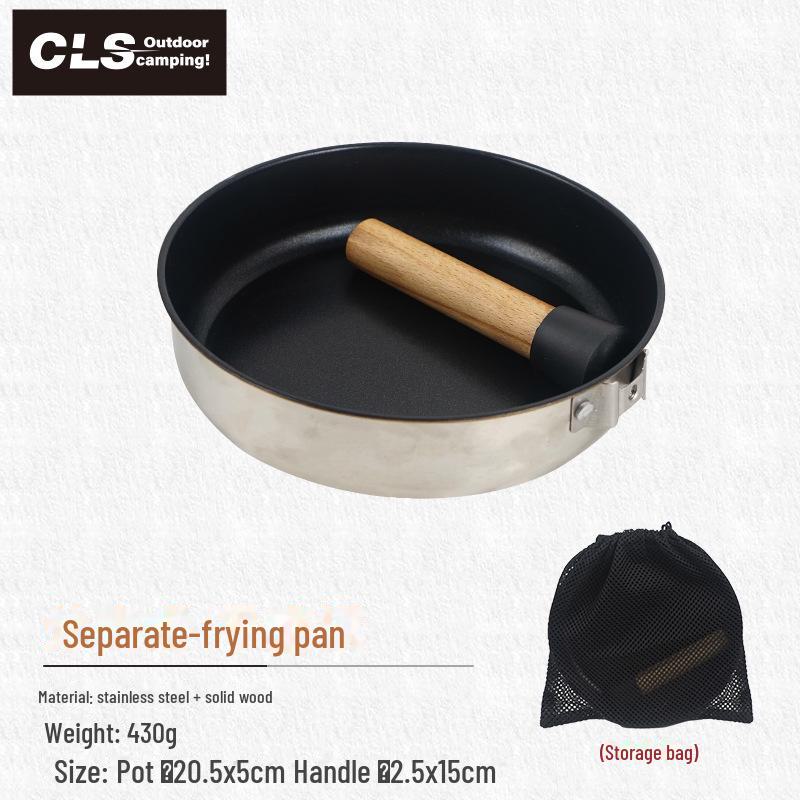 Portable Non-Stick Foldable Camp Pan for BBQ and Picnic