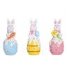 Resin Easter Rabbit  Figurines Cute Bunny Sweater Rabbit Ornament Easter Decorations  Home