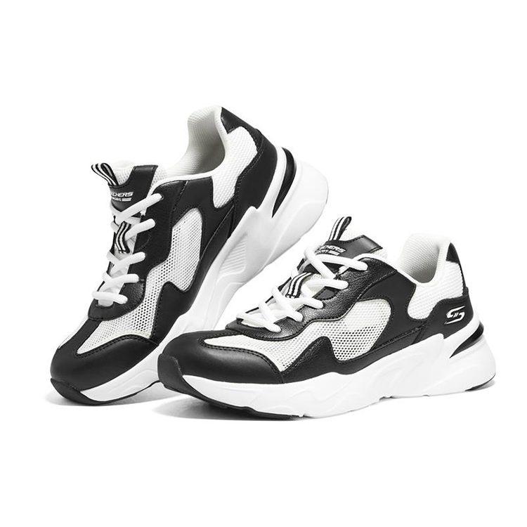 Skechers Bobs Bamina 'White Black' Женские 117358-BKW
