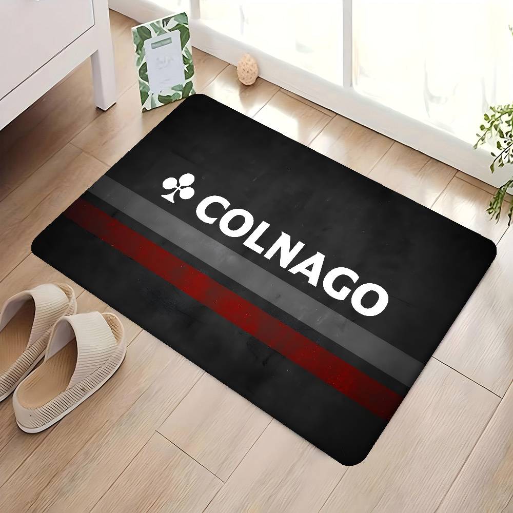 B-Bicycle C-Colnagos LOGO Door Mat Washable Non-Slip Living Room Sofa Chairs Area Mat Kitchen Doormat Area Rug