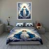 Holy serene illustration. Bedding Duvet cover sets Duvet covers Pillowcases gifts (1 * Duvet Cover 2 * Pillowcases, without duvet insert)