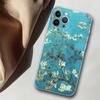 Подходит для iPhone13ProMax, чехол для мобильного телефона Van Gogh, окрашенный в анти-капельный цвет для защиты от падения руки