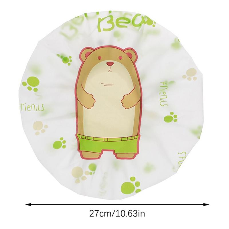 1 шт., симпатичная мультяшная банная шапочка, утолщенная водонепроницаемая и масляная шапочка для душа, аксессуары для ванной комнаты, принадлежности для спа-салона