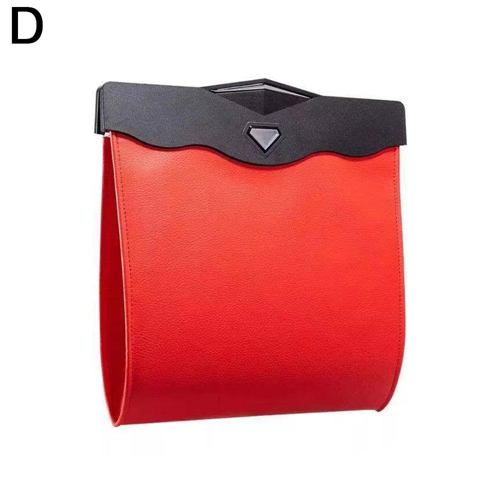 Универсальный автомобильный мешок для мусора, водонепроницаемый, магнитный, адсорбционный, герметичный, подвесной, кожаный, карман для мусора, для хранения I2W4