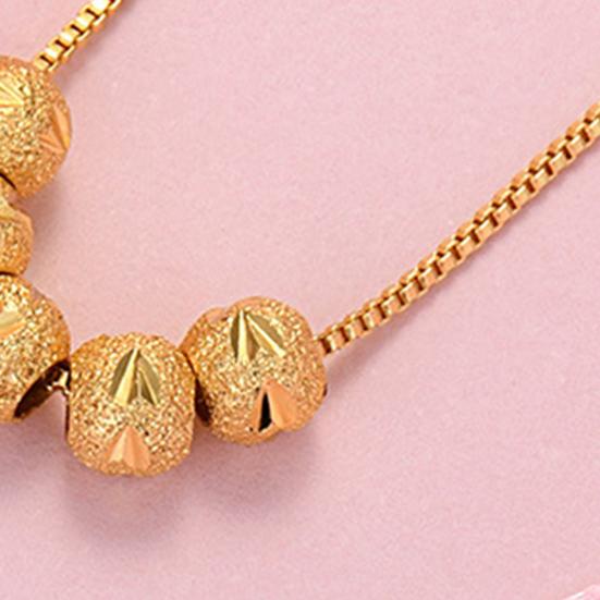 Ожерелье в европейском и американском стиле, модные аксессуары, серебристого/золотистого цвета, штампованное, минималистичное ожерелье-чокер из бусин для повседневной носки