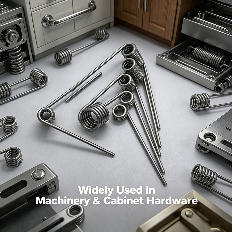 304 Stainless Steel Torsion Spring 1.2mm Wire Diameter 3 6 9 Coils V Shape Hairpin Twist Spring Industrial Hardware