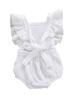 Newborn Baby Girls Ruffle Romper Embroidered Flower Jumpsuit Cotton Bodysuit Outfits Summer Clothes Sunsuit