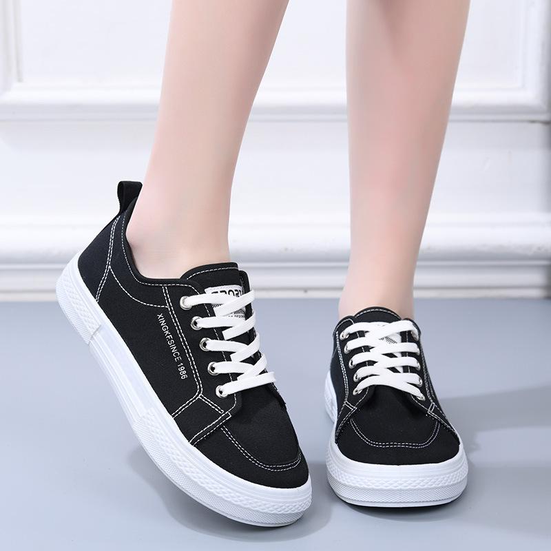 Женские парусиновые кроссовки на платформе Comfort Play Дышащие кроссовки Повседневные легкие теннисные туфли Шнуровка Прогулочные туфли для женщин Слипоны из парусины