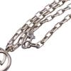GUCCI Interlocking G Silver Necklace Silver Silver unisex Used