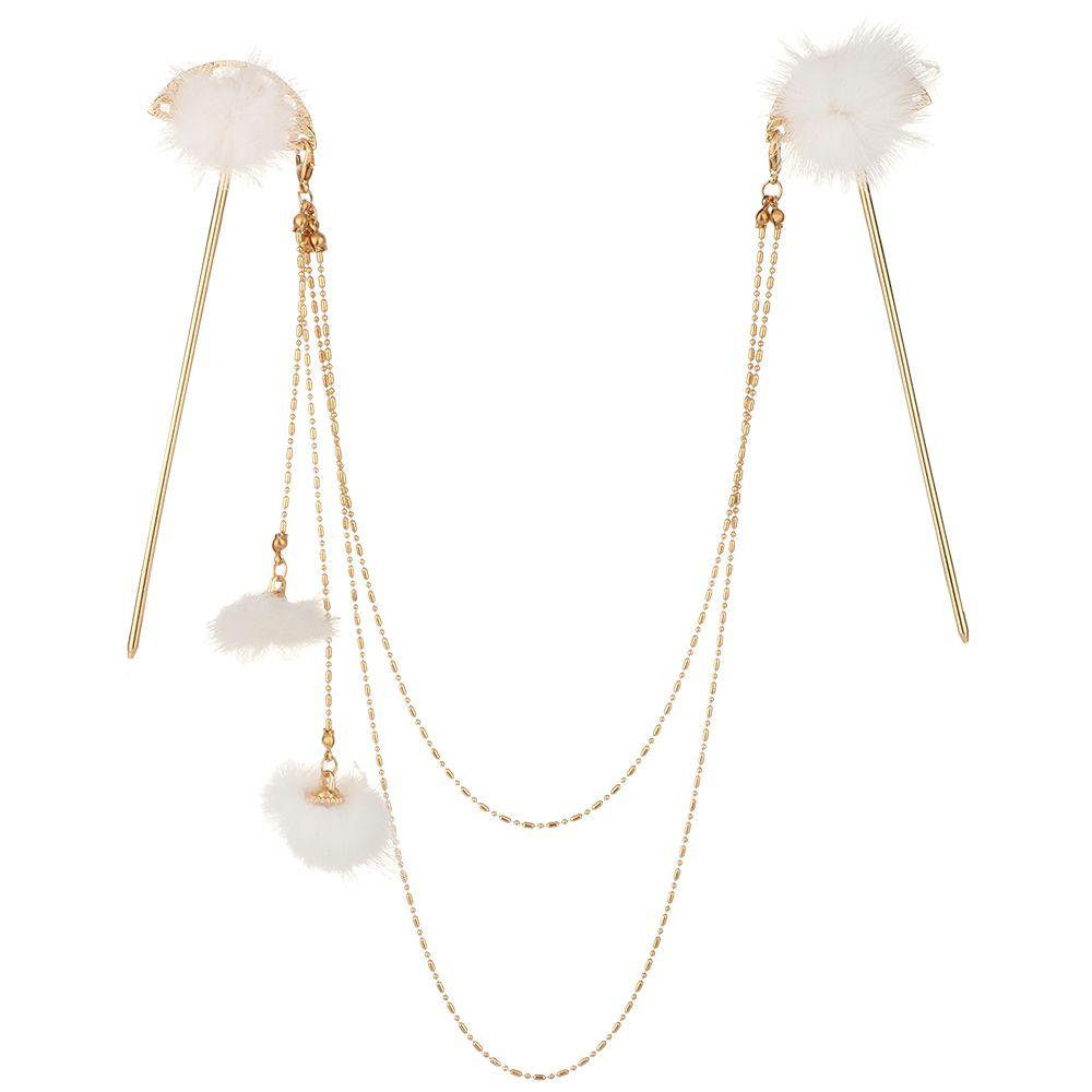 Подарочные аксессуары для волос в стиле ретро, ​​жемчужная кисточка, вилка для волос, головной убор, палочки для волос, двойные заколки для волос