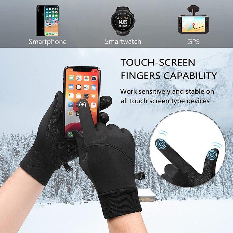 Зимние термовелосипедные перчатки для мужчин и женщин с сенсорным экраном, ветрозащитные, водонепроницаемые, для пешего туризма, скалолазания, лыж, спорта на открытом воздухе