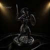 Декоративные элементы на Хэллоуин 3D-печатная статуя женщины-гладиатора, фигурка спартанской женщины-воина со щитом, исторический настольный орнамент для
