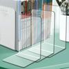 18x12x12 см Акриловая книжная полка Органическое стекло L-образная подставка для книг Утолщенный книгодержатель против опрокидывания Настольный стеллаж для хранения и организации Учебные принадлежности