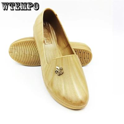 Хаки плоский толстый каблук нескользящие повседневные рабочие туфли женские весна лето большой размер однотонные одинарные туфли