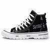 Trending High-top Canvas Shoes Men's Casual Cool Fashion Street Style Shoes Hip Hop Sneakers for Teens