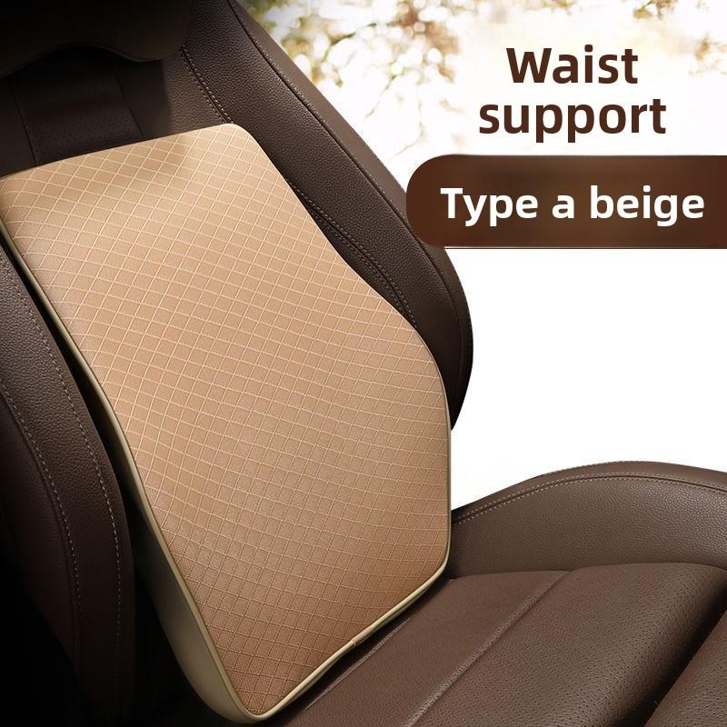 Подушка подголовника автомобиля, поясничная подушка, подушка для шеи из хлопка с памятью для автомобиля, сиденье автомобиля, автомобильная подушка, поддержка спины, удобная